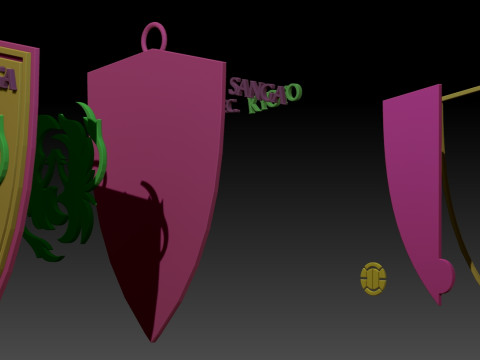 J1 Kyoto Sanga FC keychain badge color printable and renderable 3D प्रिंट मॉडल