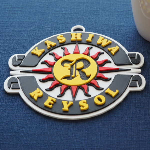 J1 Kashiwa Reysol keychain badge color printable and renderable 3D Print Model .c4d .max .obj .3ds .fbx .stl .blend 