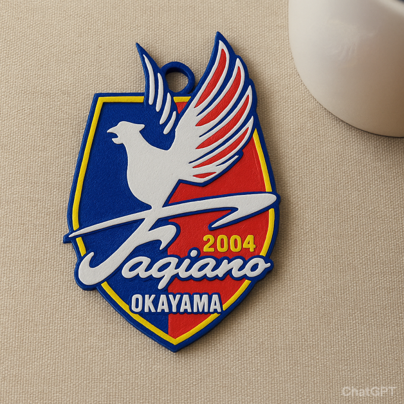 J1 Fagiano Okayama keychain badge color printable and renderable 3D Принт Модель .c4d .max .obj .3ds .fbx .stl .blend 