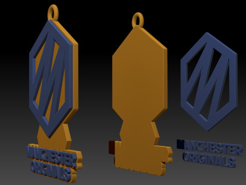 The Hundred Manchester Originals keychain badge color printable and renderable 3D Print Model