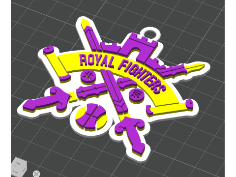 CBA Liaoning Flying Leopards chaveiro crachá colorido para impressão e renderização Modelo de Impressão 3D
