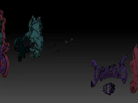 CBA जियांग्सू ड्रैगन्स कीचेन बैज रंग मुद्रण योग्य और प्रस्तुत करने योग्य 3D प्रिंट मॉडल