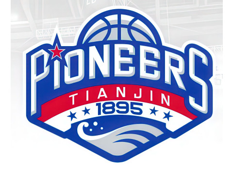 CBA Tianjin Pioneers chaveiro em cores para impressão e renderização Modelo de Impressão 3D