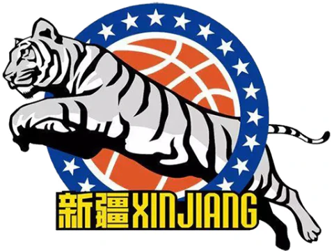 Distintivo portachiavi CBA Xinjiang Flying Tigers stampabile e renderizzabile a colori Modello di stampa 3D