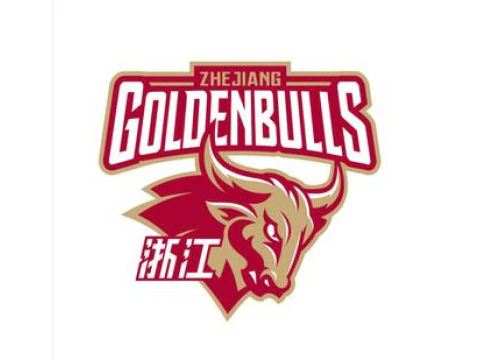 CBA Zhejiang Golden Bulls keychain badge color printable and renderable 3D Print Model