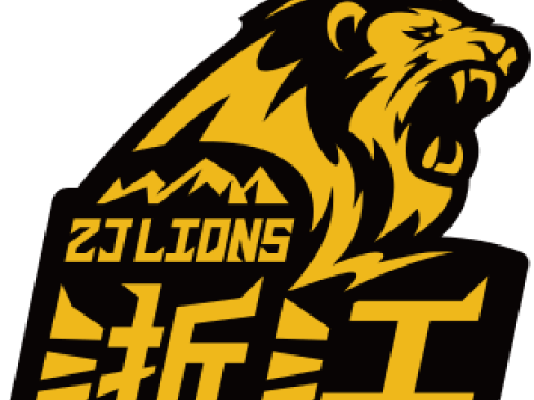 CBA Zhejiang Guangsha Lions sleutelhangerbadge in kleur afdrukbaar en renderbaar 3D printmodel