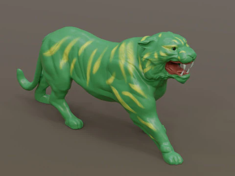 High-quality Battle Cat Cringer fan art from MOTU 1982 version 3D Print Model