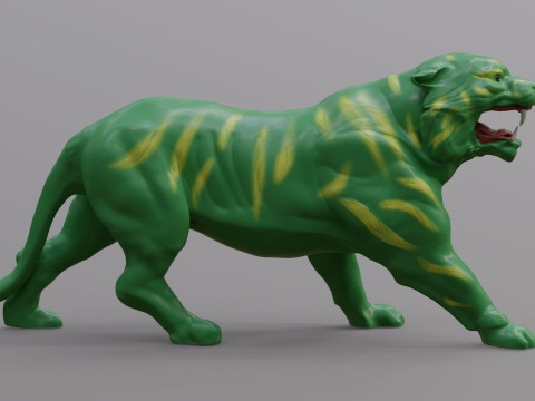 High-quality Battle Cat Cringer fan art from MOTU 1982 version 3D Print Model