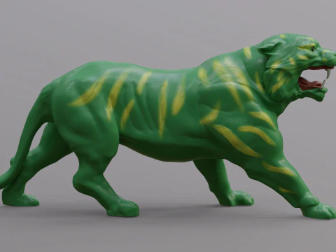 High-quality Battle Cat Cringer fan art from MOTU 1982 version 3D Print Model