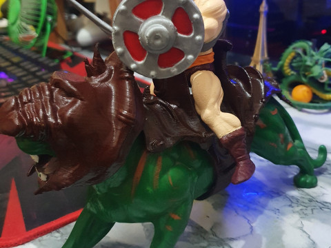 High-quality Battle Cat Cringer fan art from MOTU 1982 version 3D Print Model