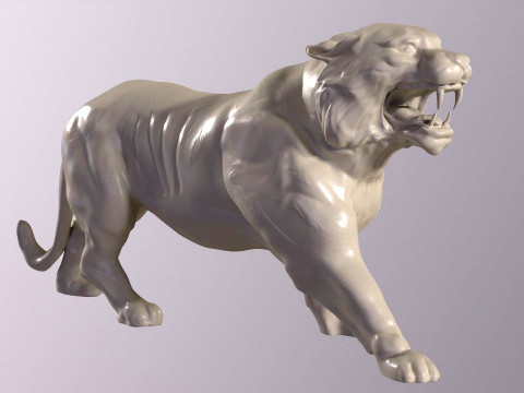 High-quality Battle Cat Cringer fan art from MOTU 1982 version 3D Print Model