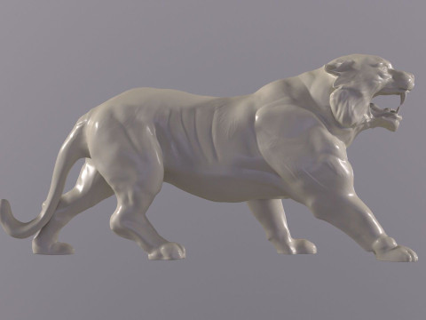 High-quality Battle Cat Cringer fan art from MOTU 1982 version 3D Print Model