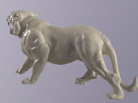 High-quality Battle Cat Cringer fan art from MOTU 1982 version 3D Print Model