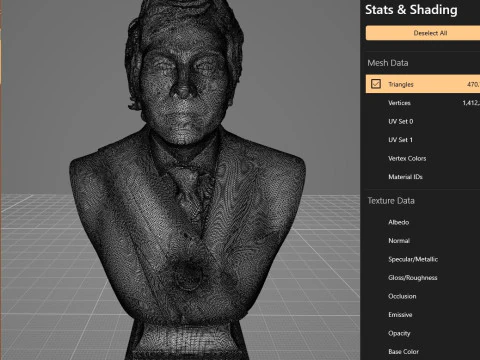 Javier Milei bust printable and renderable 3D Print Model