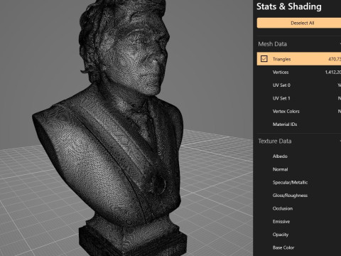 Javier Milei buste afdrukbaar en renderbaar 3D printmodel