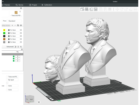 Javier Milei buste afdrukbaar en renderbaar 3D printmodel