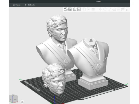 Javier Milei bust printable and renderable 3D Print Model
