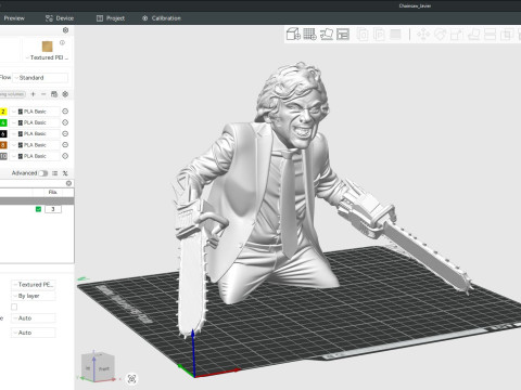 Piła łańcuchowa Javier do wydrukowania i renderowania Model do druku 3D