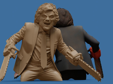 Piła łańcuchowa Javier do wydrukowania i renderowania Model do druku 3D