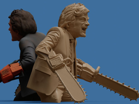 Piła łańcuchowa Javier do wydrukowania i renderowania Model do druku 3D