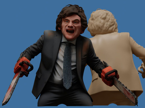 Piła łańcuchowa Javier do wydrukowania i renderowania Model do druku 3D