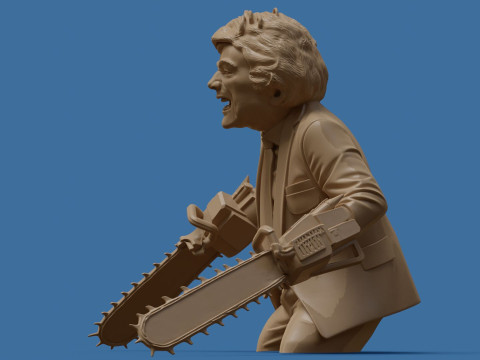 Piła łańcuchowa Javier do wydrukowania i renderowania Model do druku 3D