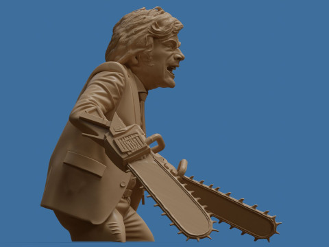 Piła łańcuchowa Javier do wydrukowania i renderowania Model do druku 3D