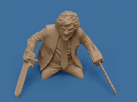 Piła łańcuchowa Javier do wydrukowania i renderowania Model do druku 3D