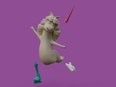 Rainbow Unicorn from Inside Out Printable 3D Print Model