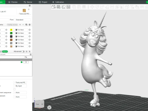 Rainbow Unicorn from Inside Out Printable 3D Print Model