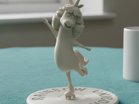Rainbow Unicorn from Inside Out Printable 3D Print Model