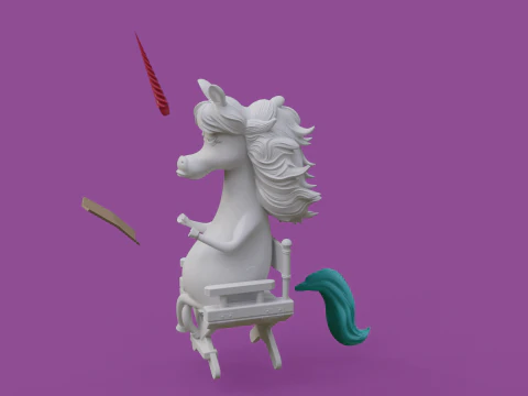 Rainbow Unicorn from Inside Out Printable 3D Print Model
