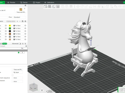 Rainbow Unicorn from Inside Out Printable 3D Print Model