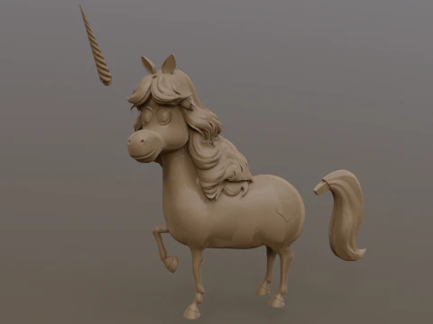 Rainbow Unicorn from Inside Out Printable 3D Print Model