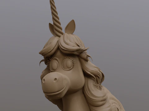 Rainbow Unicorn from Inside Out Printable 3D Print Model
