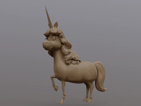 Rainbow Unicorn from Inside Out Printable 3D Print Model