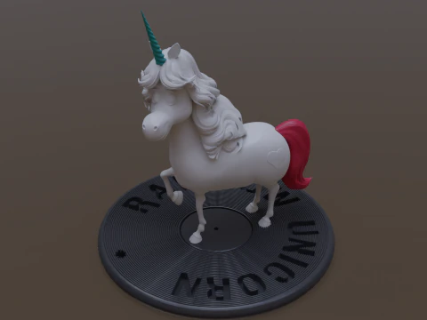 Rainbow Unicorn from Inside Out Printable 3D Print Model