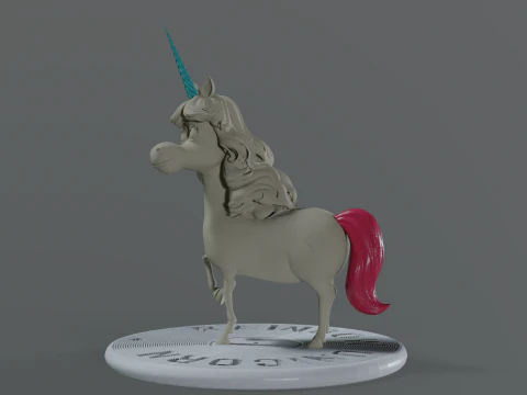 Rainbow Unicorn from Inside Out Printable 3D Print Model