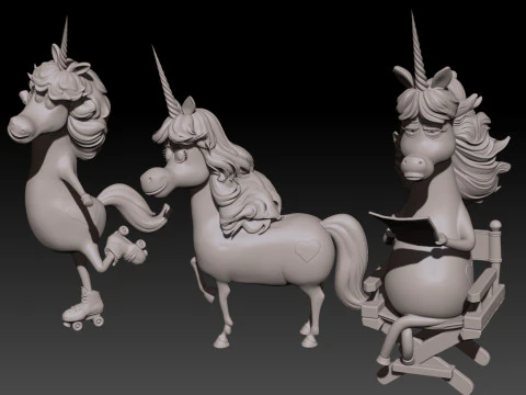 Rainbow Unicorn from Inside Out Printable 3D Print Model