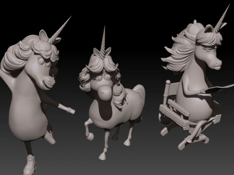 Rainbow Unicorn from Inside Out Printable 3D Print Model