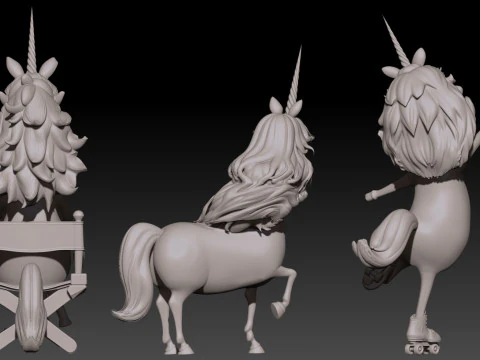 Rainbow Unicorn from Inside Out Printable 3D Print Model
