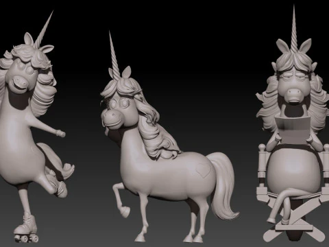 Rainbow Unicorn from Inside Out Printable 3D Print Model
