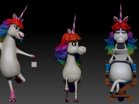 Rainbow Unicorn from Inside Out Printable 3D Print Model