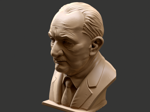 Martin Heidegger printable bust 3D Print Model