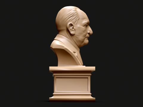 Martin Heidegger printable bust 3D Print Model
