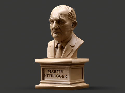 Martin Heidegger printable bust 3D Print Model