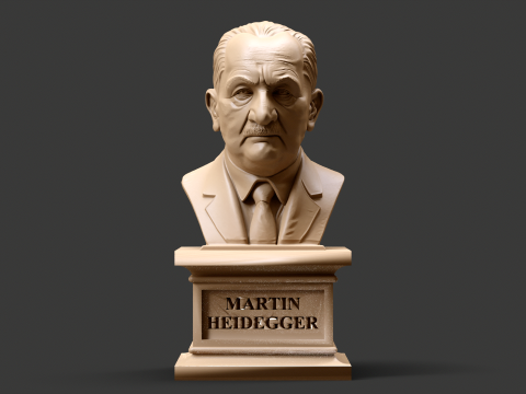 Martin Heidegger printable bust 3D Print Model