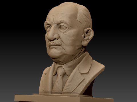 Martin Heidegger printable bust 3D Print Model
