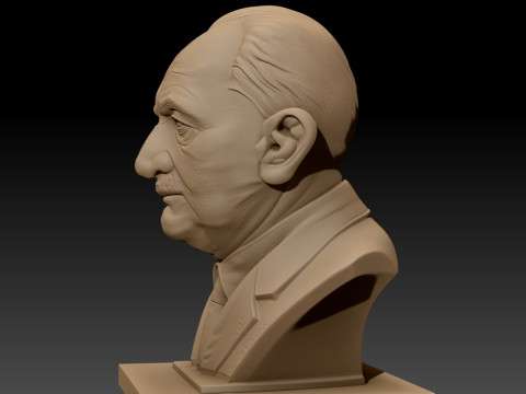 Martin Heidegger printable bust 3D Print Model