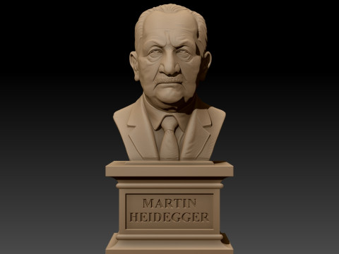 Martin Heidegger printable bust 3D Print Model